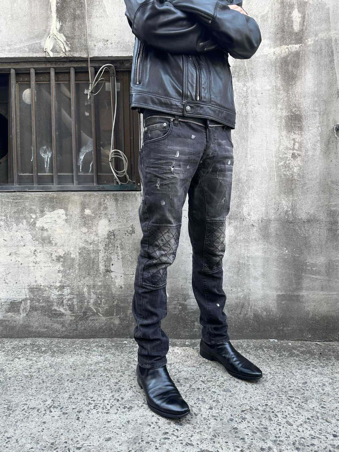 디스퀘어드 아카이브 아머 바이크 진 상품이미지1