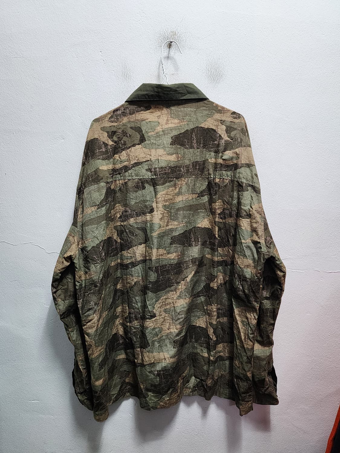 USA 빈티지 카모 패턴 남방 셔츠 XXL 상품이미지2
