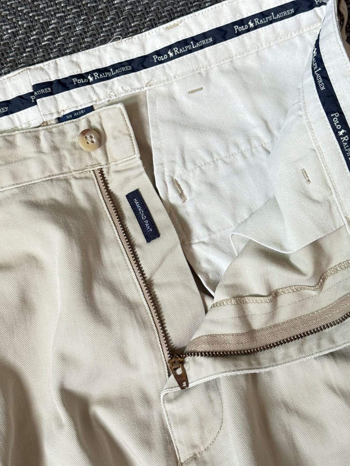 (34) 90s 폴로 랄프로렌 HAMMOND 더블 플리츠 치노팬츠 상품이미지3