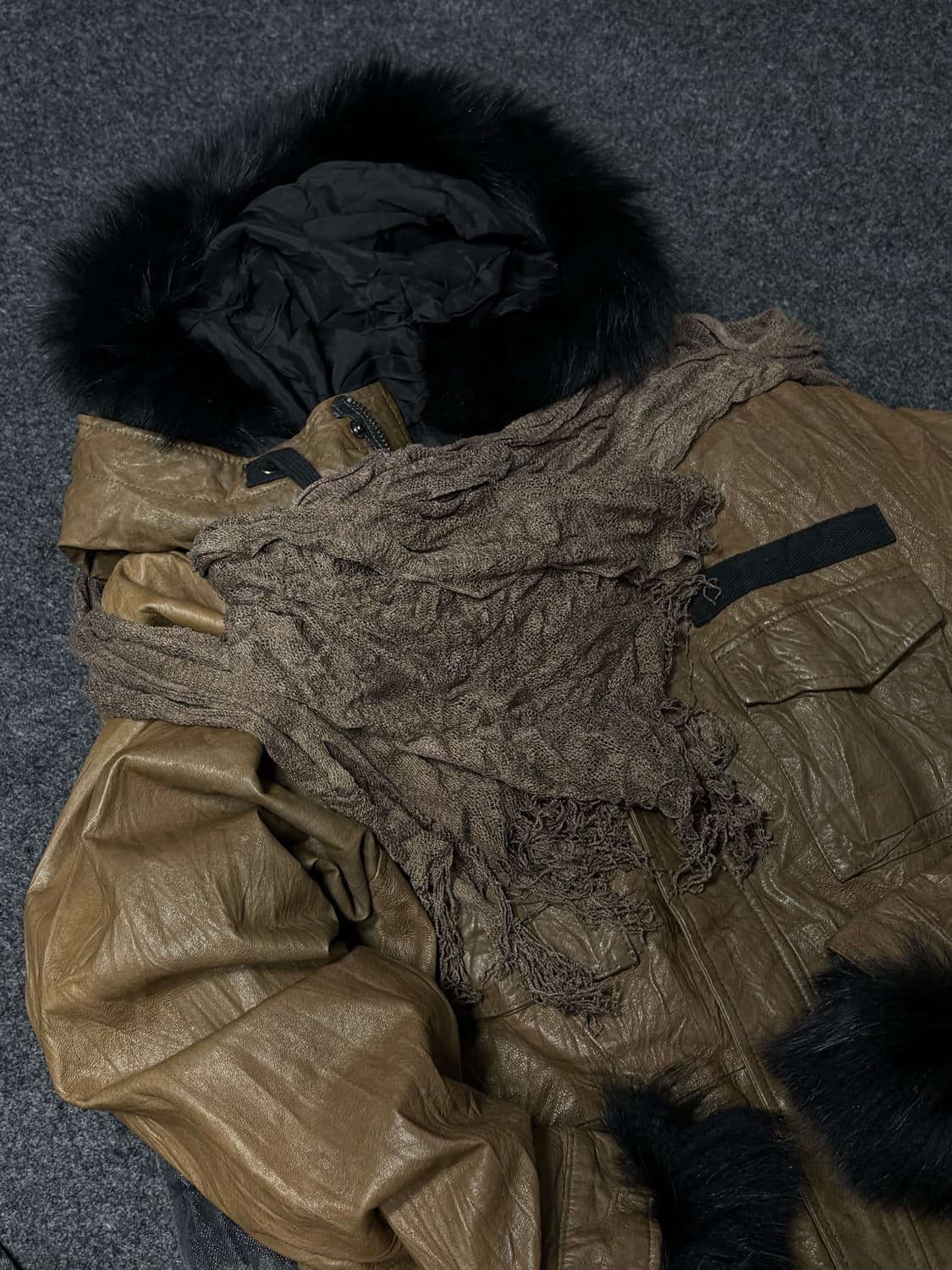 Vintage y2k punk grunge muffler 상품이미지2