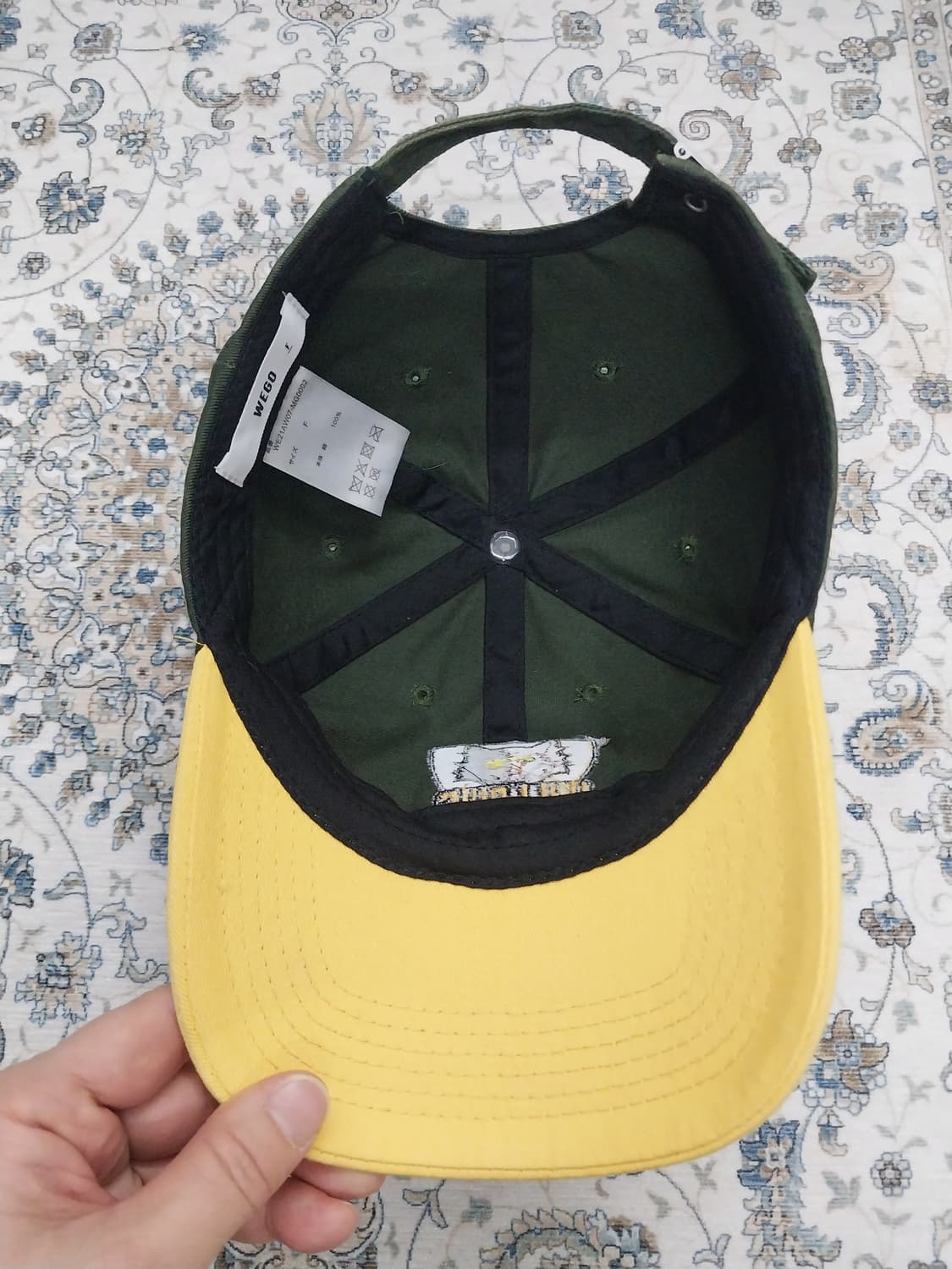 WEGO 윌로우스 볼캡 모자 그린/옐로우 상품이미지6
