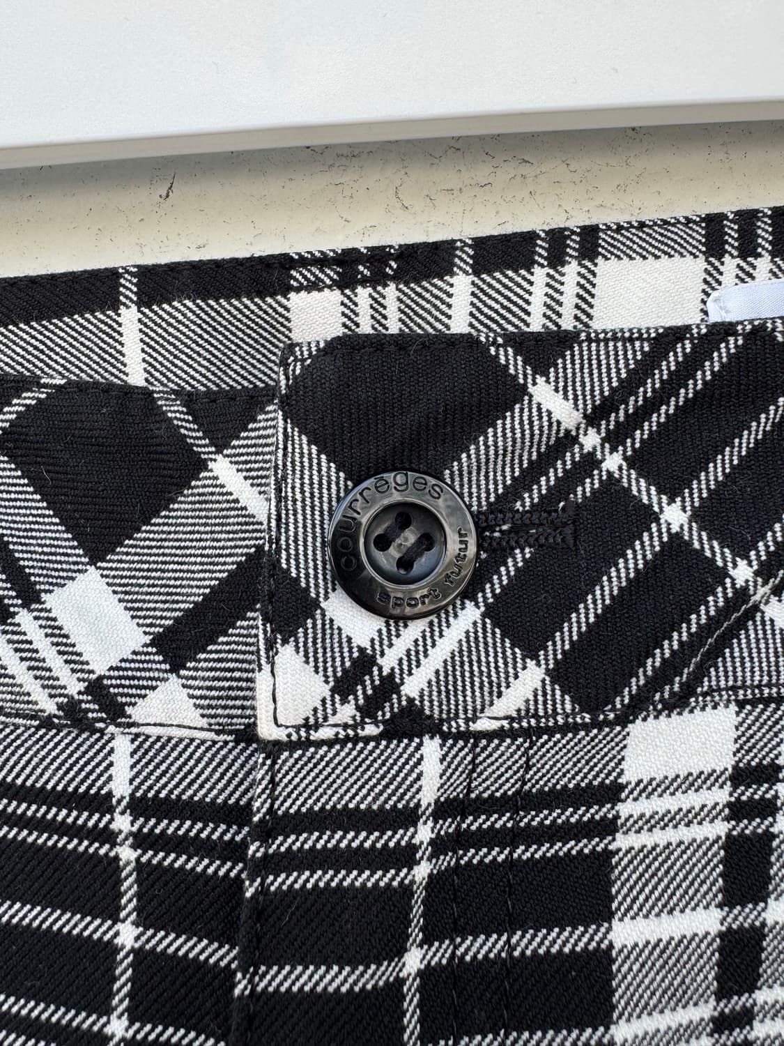 [Courrèges] 빈티지 꾸레쥬르 스포츠 푸투르 체크 팬츠 상품이미지2