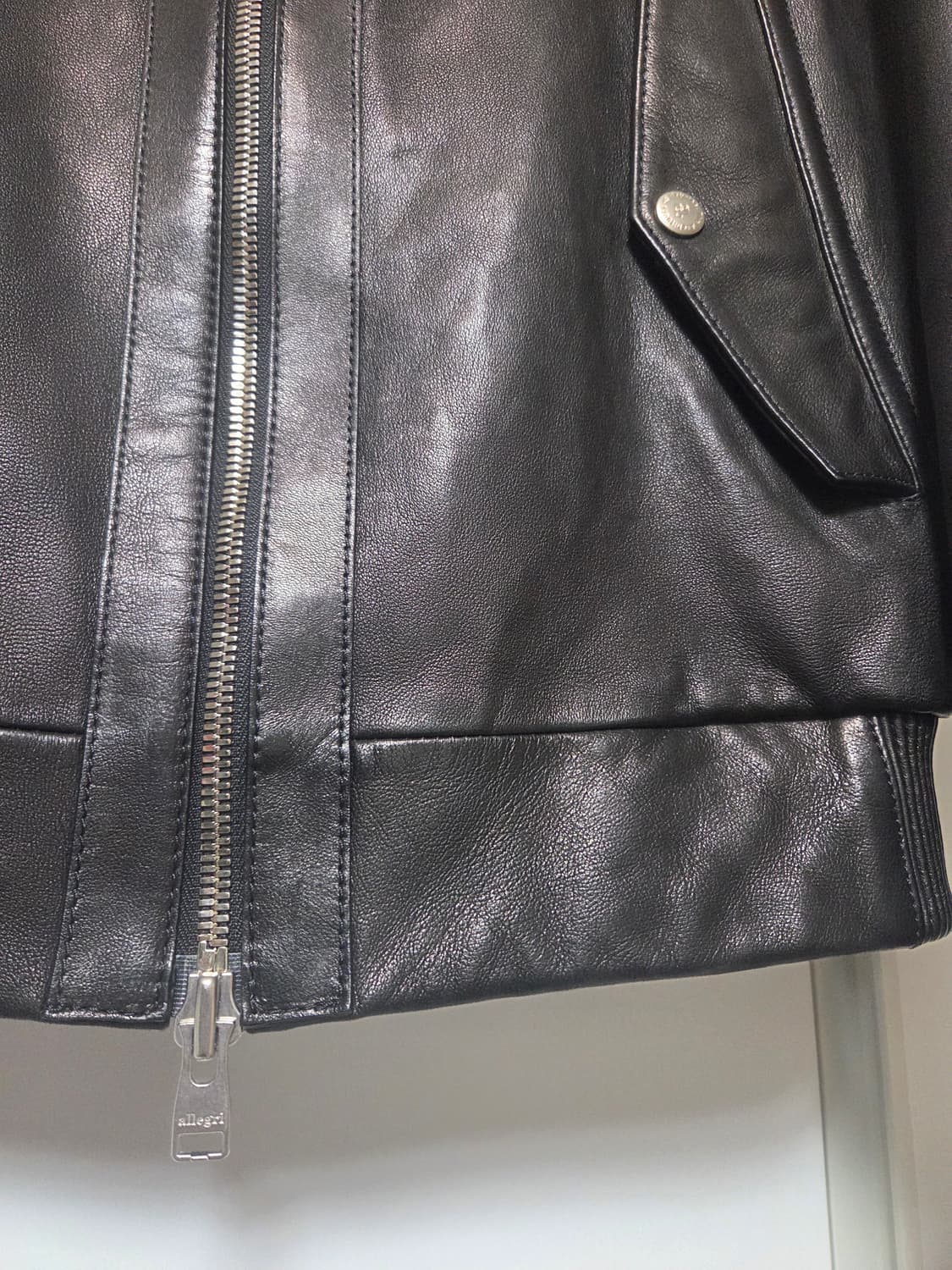 알레그리 올 레더 자켓 상태최상 a로고 상품이미지2