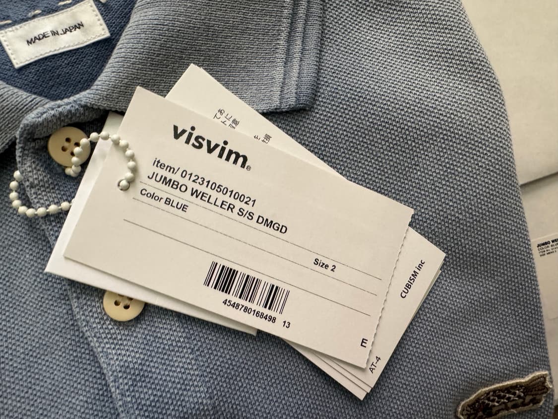 [2] 23ss 비즈빔 점보 웰러 visvim DMGD 블루 상품이미지4
