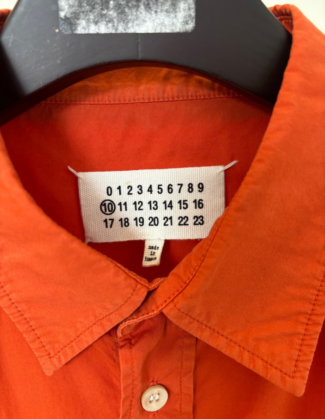 마르지엘라 오렌지 셔츠 상품이미지3