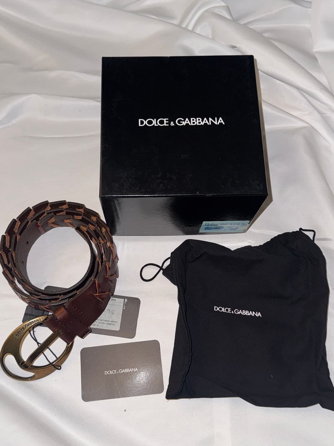 돌체앤가바나 아카이브 브레이드 레더 벨트 상품이미지2