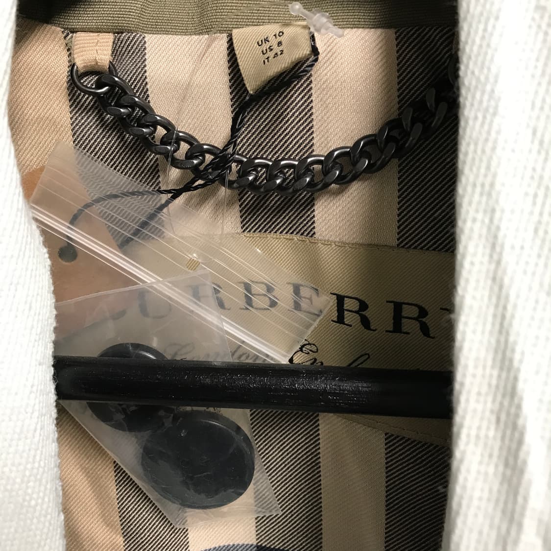 버버리 트렌치 코트 카키 10(W) 상품이미지5