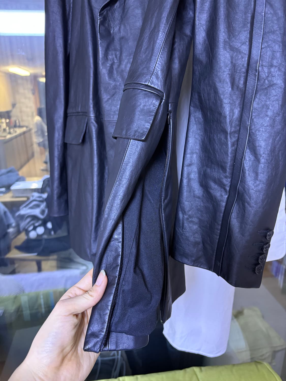 Bianca saunders x At.Kollektive 가죽 자켓 상품이미지4