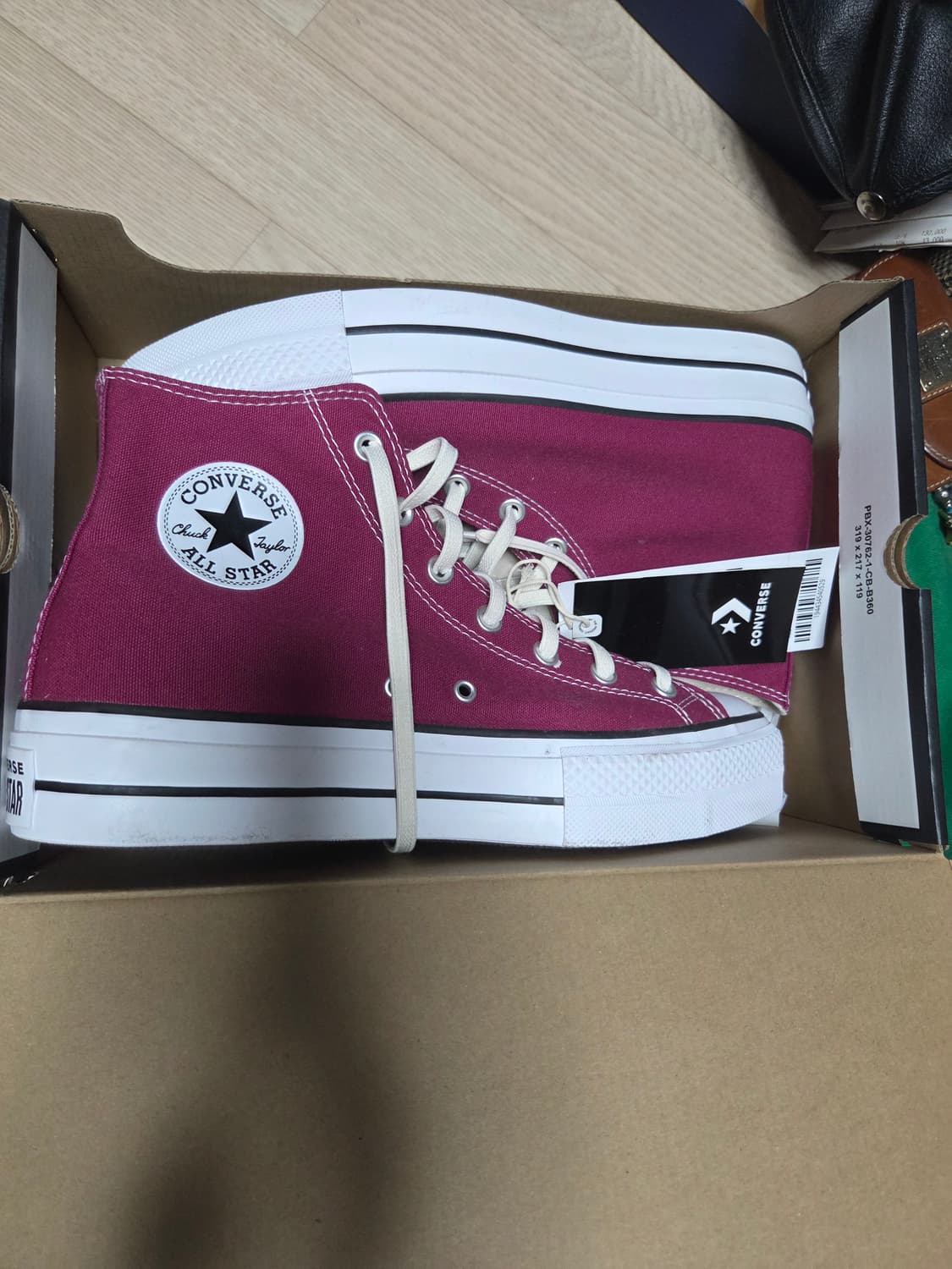 (새상품)컨버스 하이 275 굽 높은 버전 상품이미지1