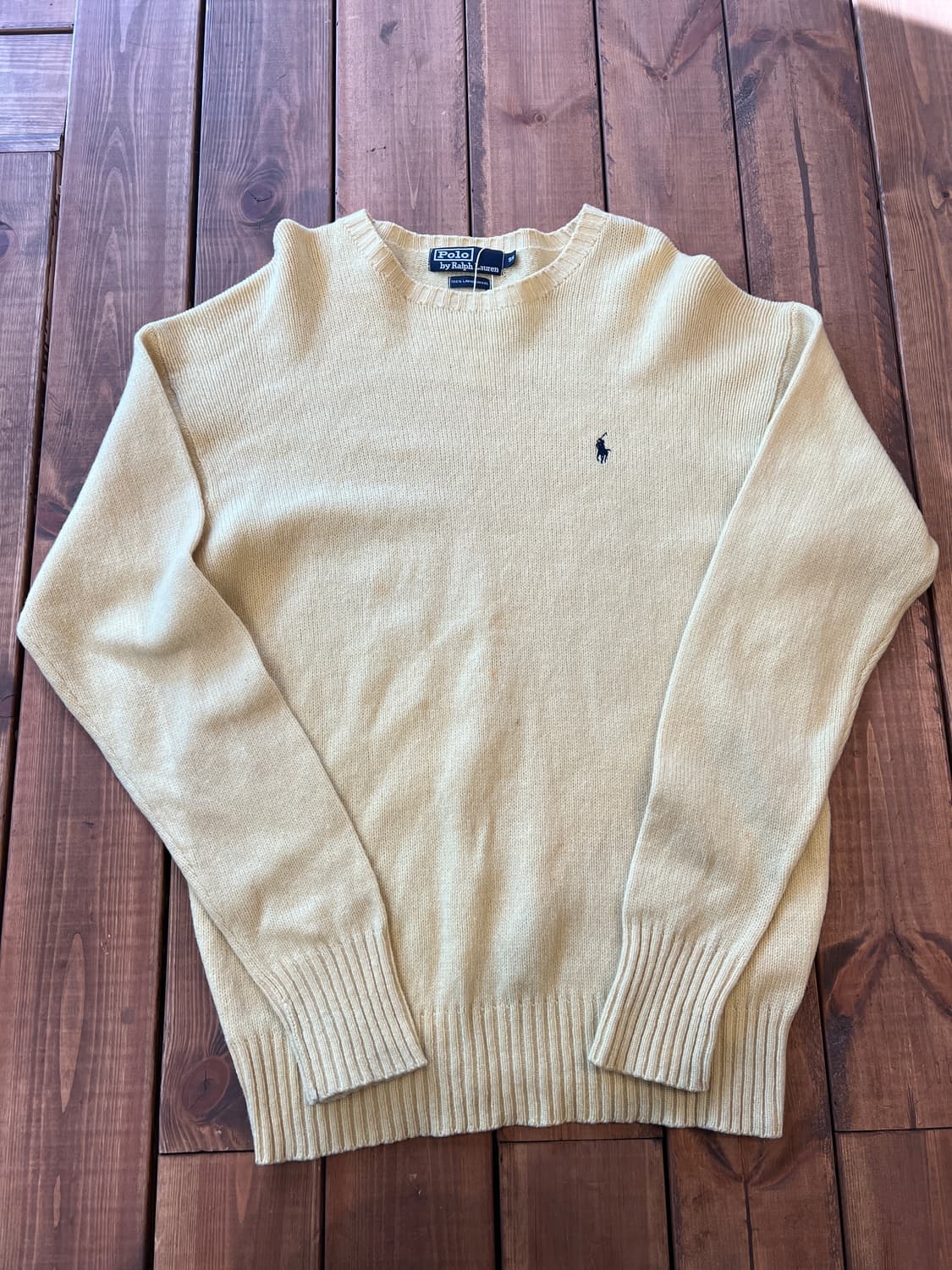 폴로 옐로우 니트 상품이미지7