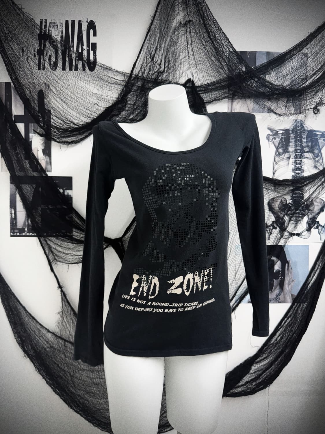 Skull detail printing longsleeve 상품이미지1