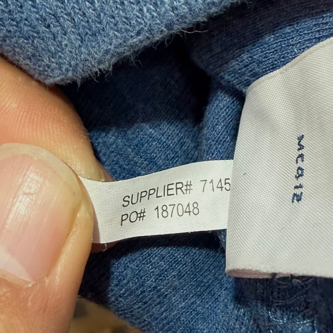 폴로 랄프로렌 더스티 블루 반집업 니트 (L) 상품이미지8