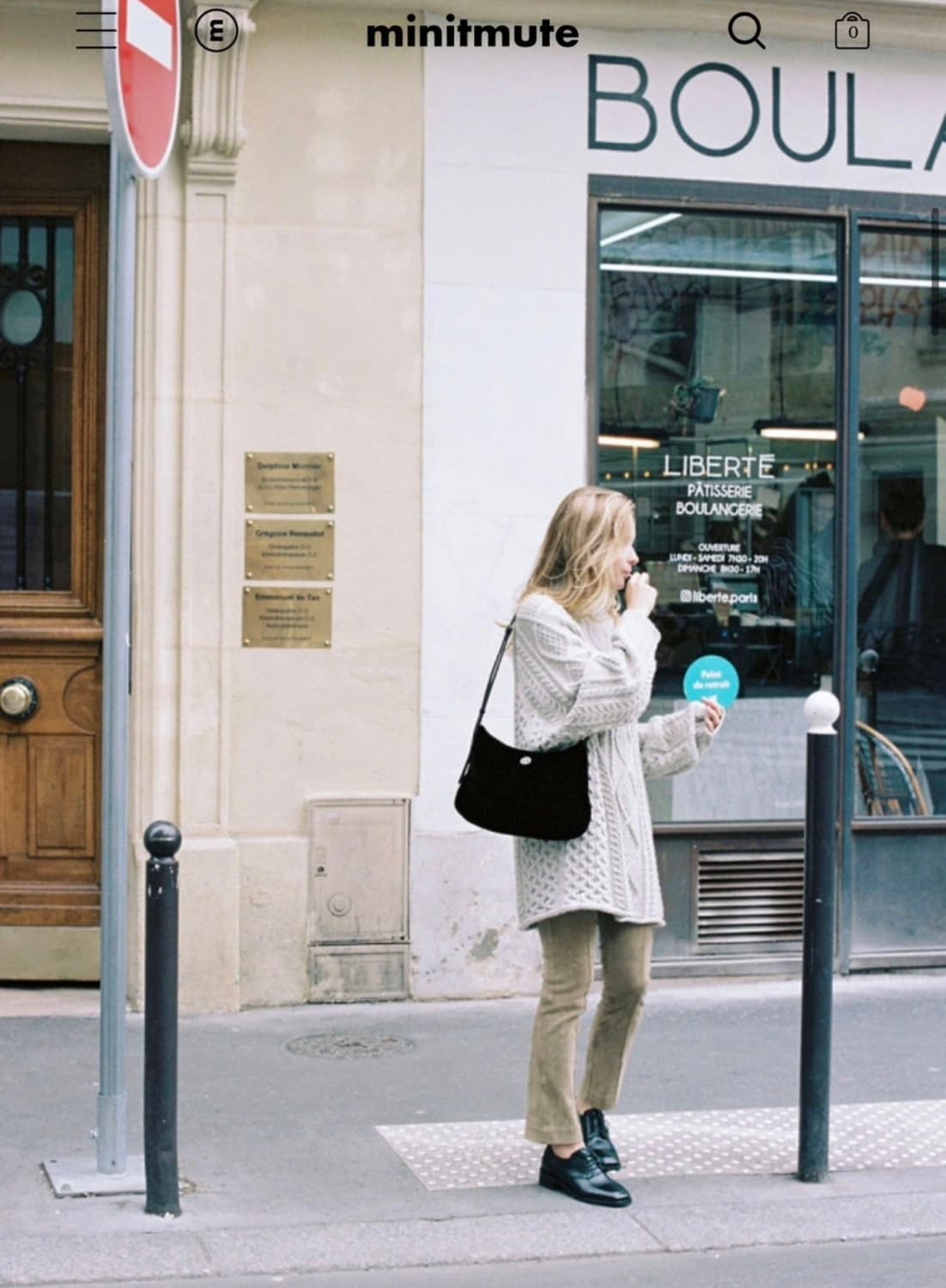 미닛뮤트 클로 소프트 블랙벨 숄더백 상품이미지5