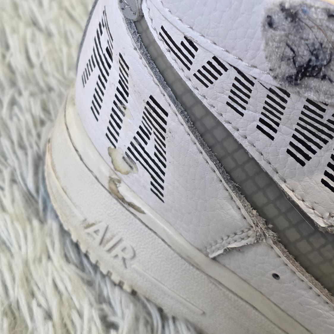 5w-8:나이키 에어포스 1 하이화이트/그레이 (245) 상품이미지2