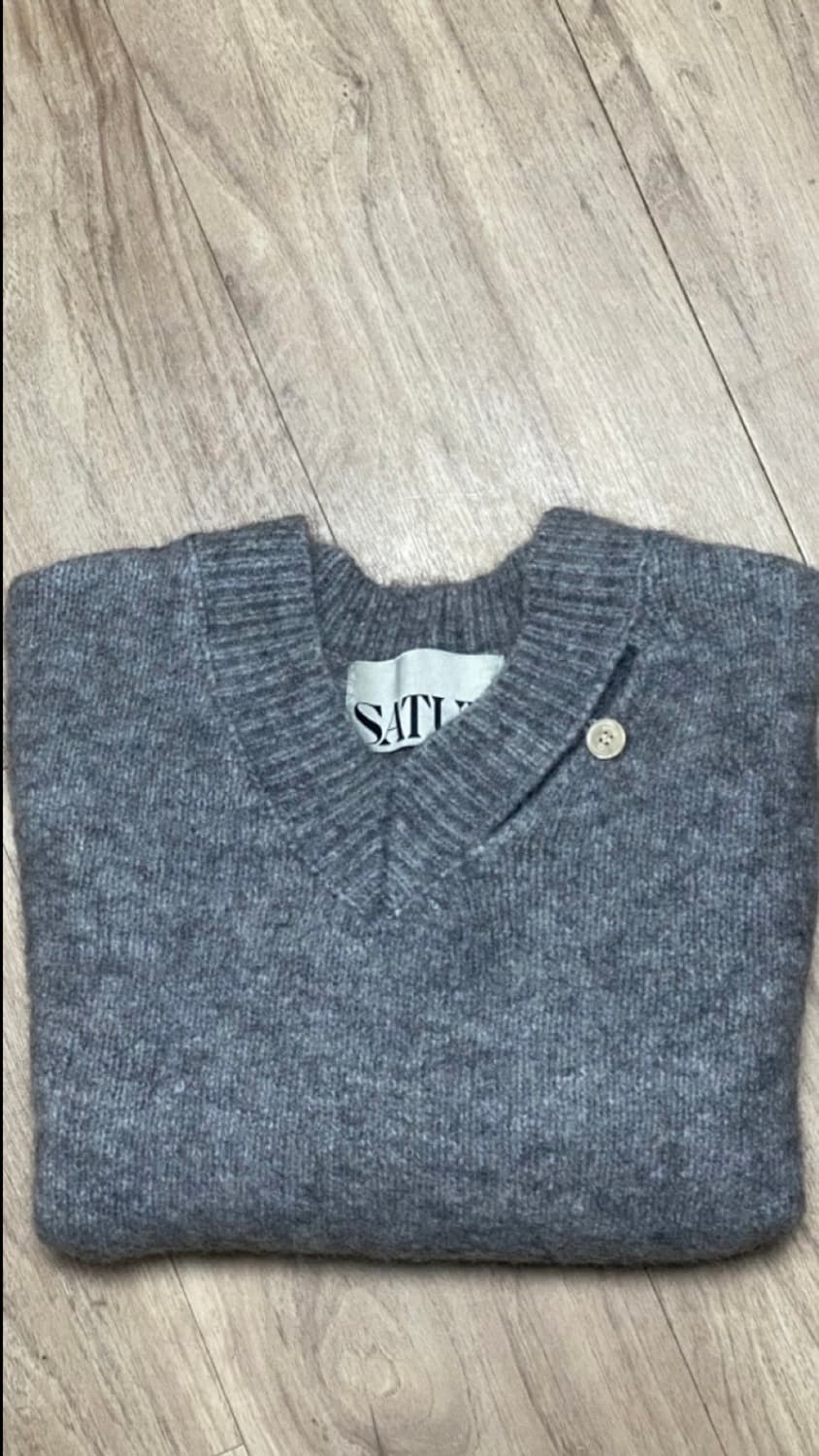 세터 모헤어 니트 그레이 상품이미지2