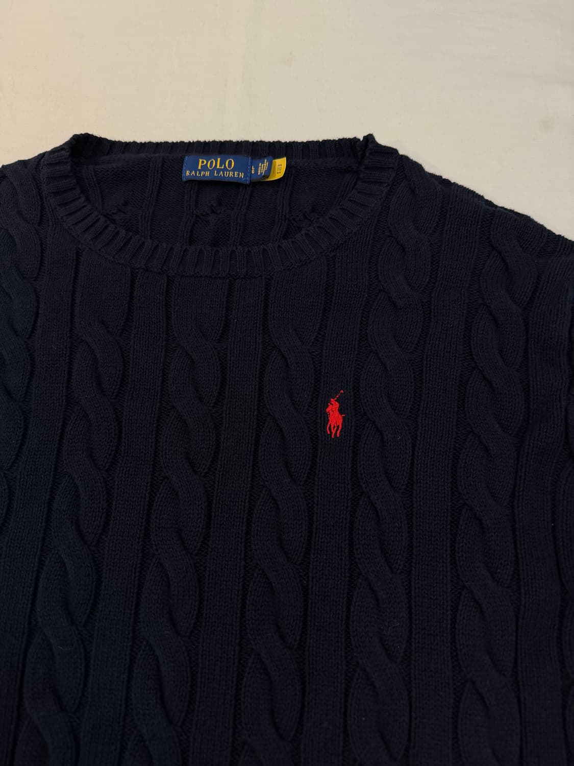 큐알택) 폴로 랄프로렌 꽈배기 케이블 니트 상품이미지2