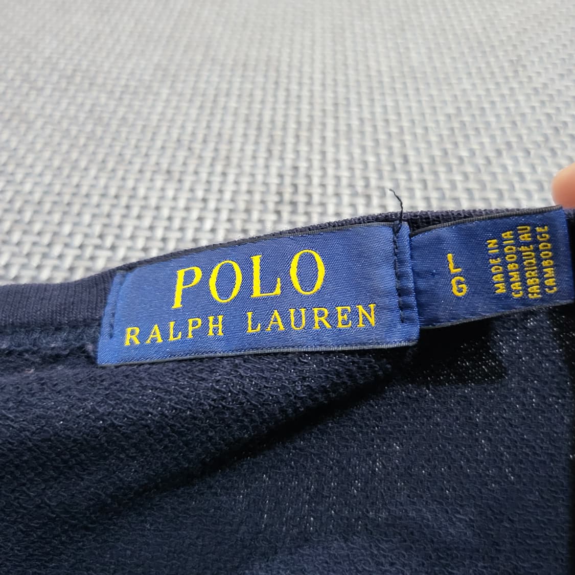 폴로 랄프로렌 화이트 포니 롱슬리브 긴팔 네이비 (L) 상품이미지4