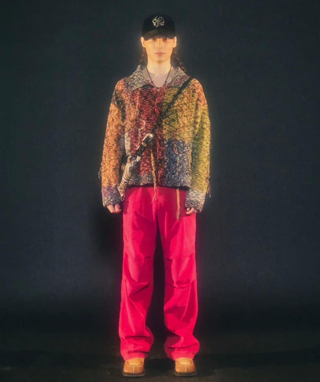 L) 앤더슨벨 크로이돈 패치워크 가디건 상품이미지5