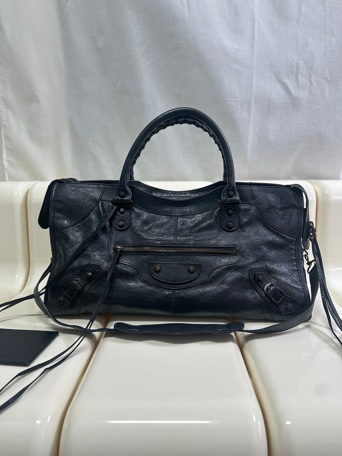 [A 정품] 발렌시아가 시티 모터백 파트타임 블랙 상품이미지8