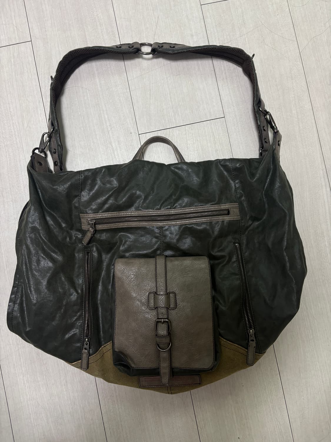 빈티지 백팩 크로스 숄더 백 상품이미지2