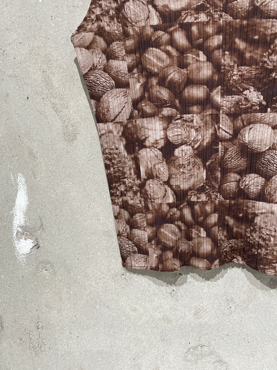 플리츠 플리즈 브라운 커피빈 슬리브리스 탑 상품이미지4