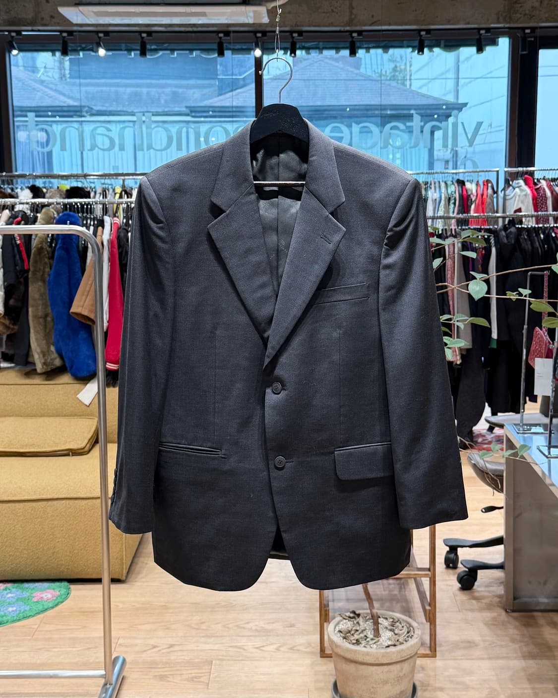 발렌시아가 차콜 2b 블레이저 자켓  상품이미지1