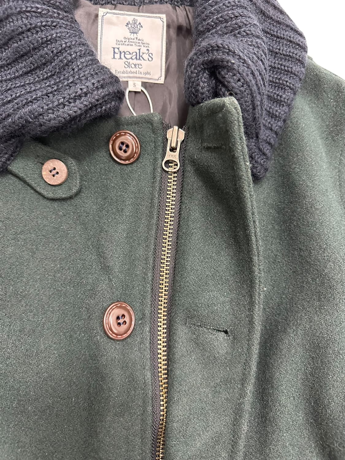 Freak’s Store Knit Collar Wool Jacket 상품이미지4