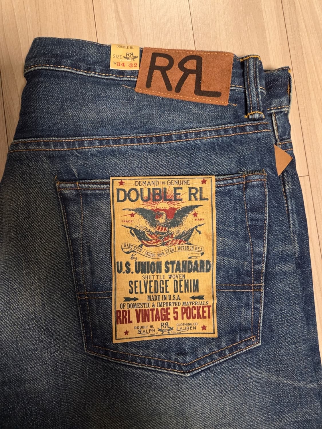 RRL 더블알엘 빈파포 그랜드폴스 34/32 새제품 상품이미지2