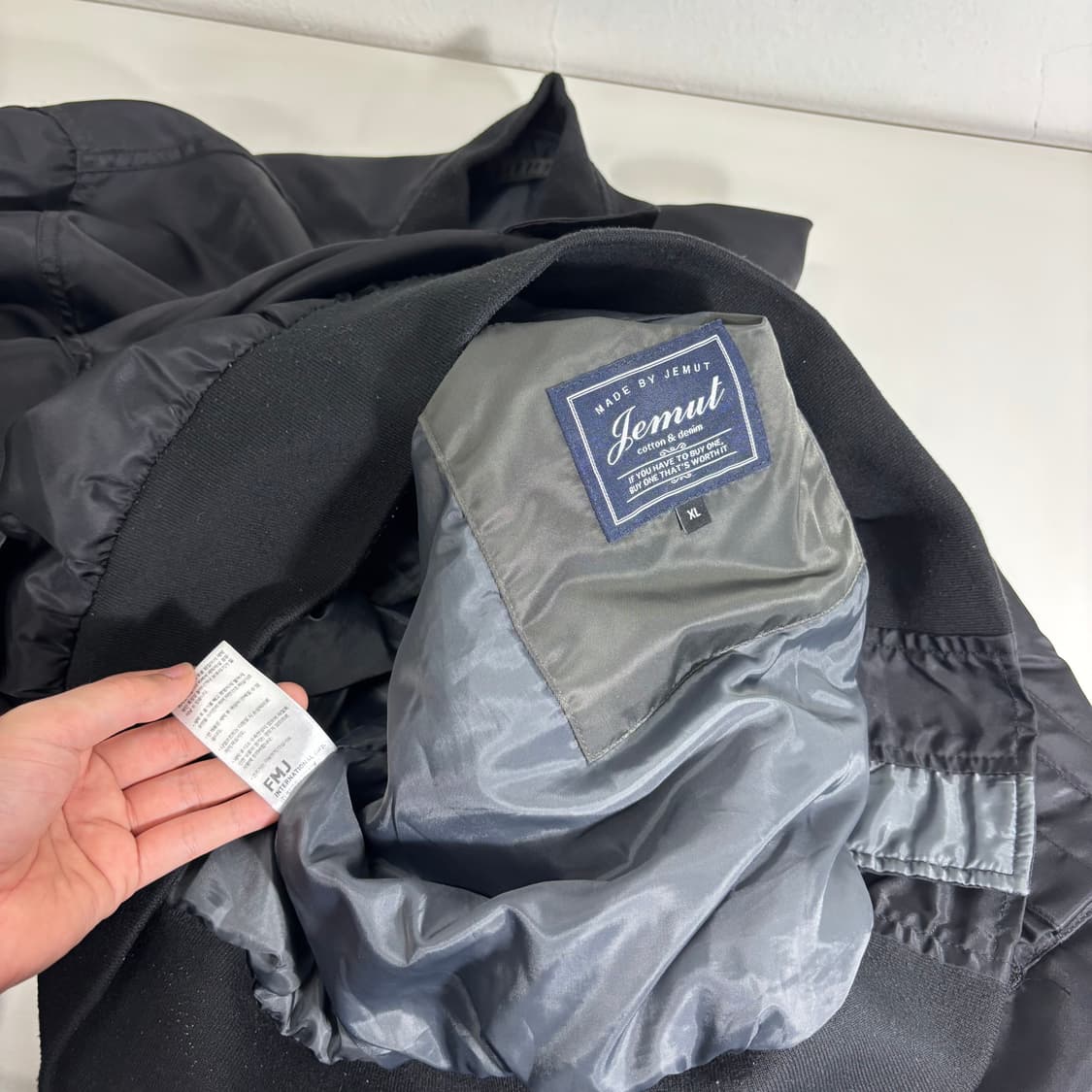 XL 제멋 블랙 MA1 항공점퍼 상품이미지4