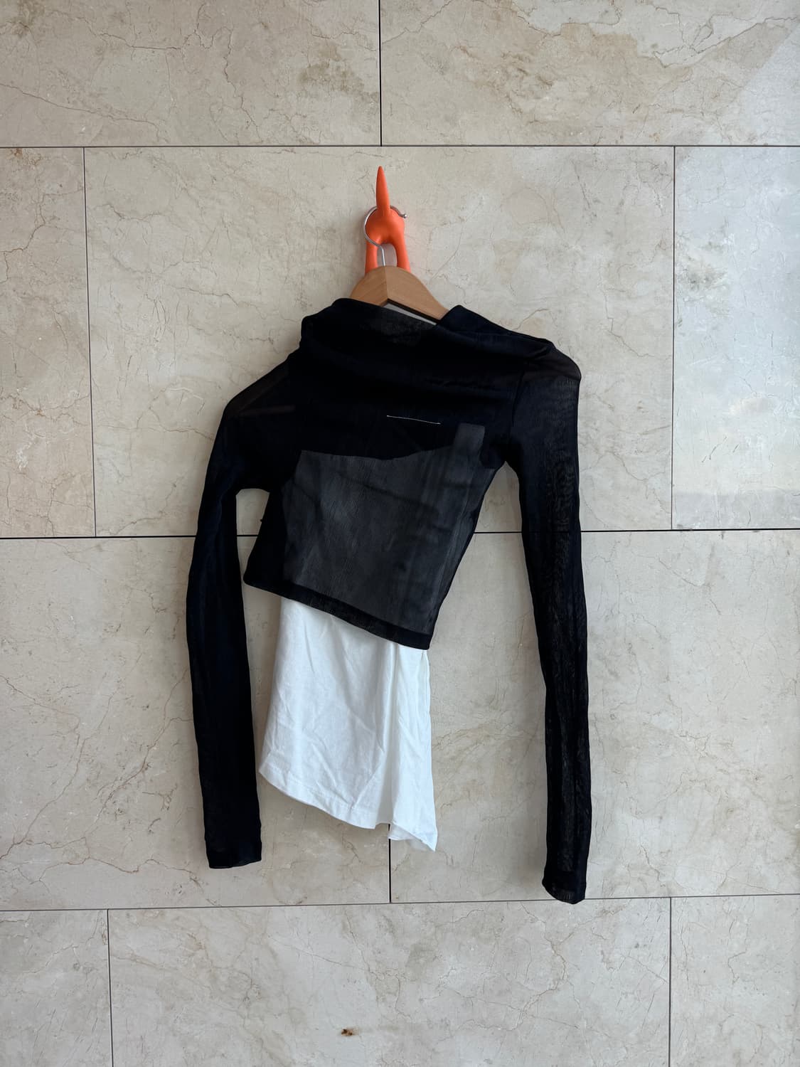 MM6 Margiela 마르지엘라 투 레이어 탑 새상품 xs  상품이미지4