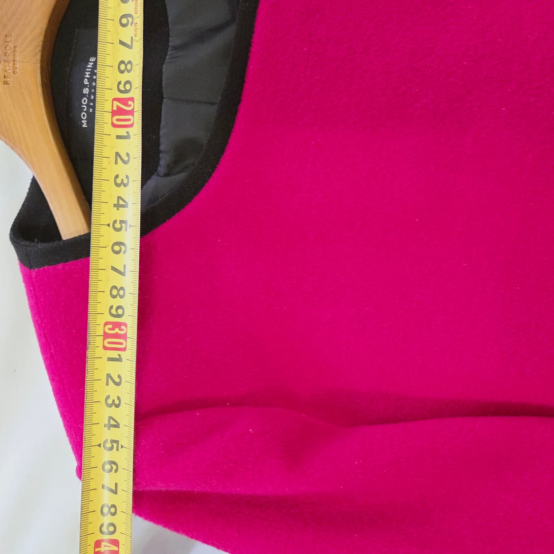 [MOJO.S.PHINE] 모조에스핀 핑크 배색 노카라 코트 자켓 상품이미지3