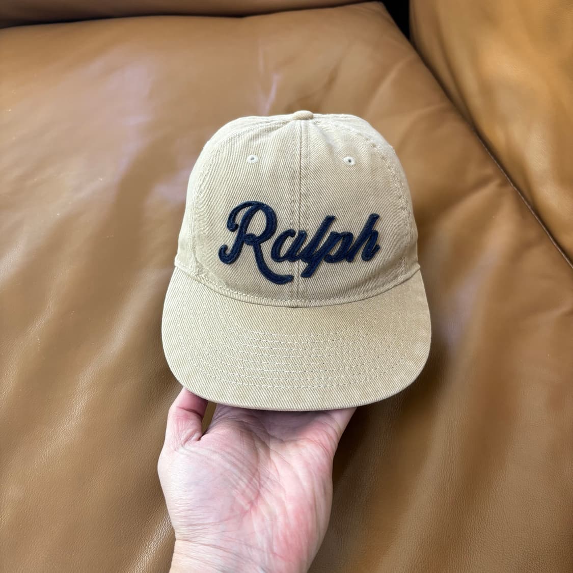 폴로 랄프로렌 볼캡 모자 아플리케 탄 베이지 상품이미지2