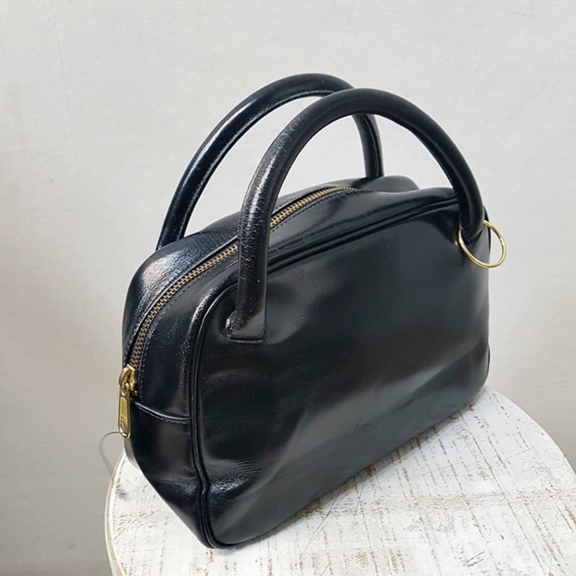 요시다 x 꼼데가르송 가죽 토트백 블랙 상품이미지1