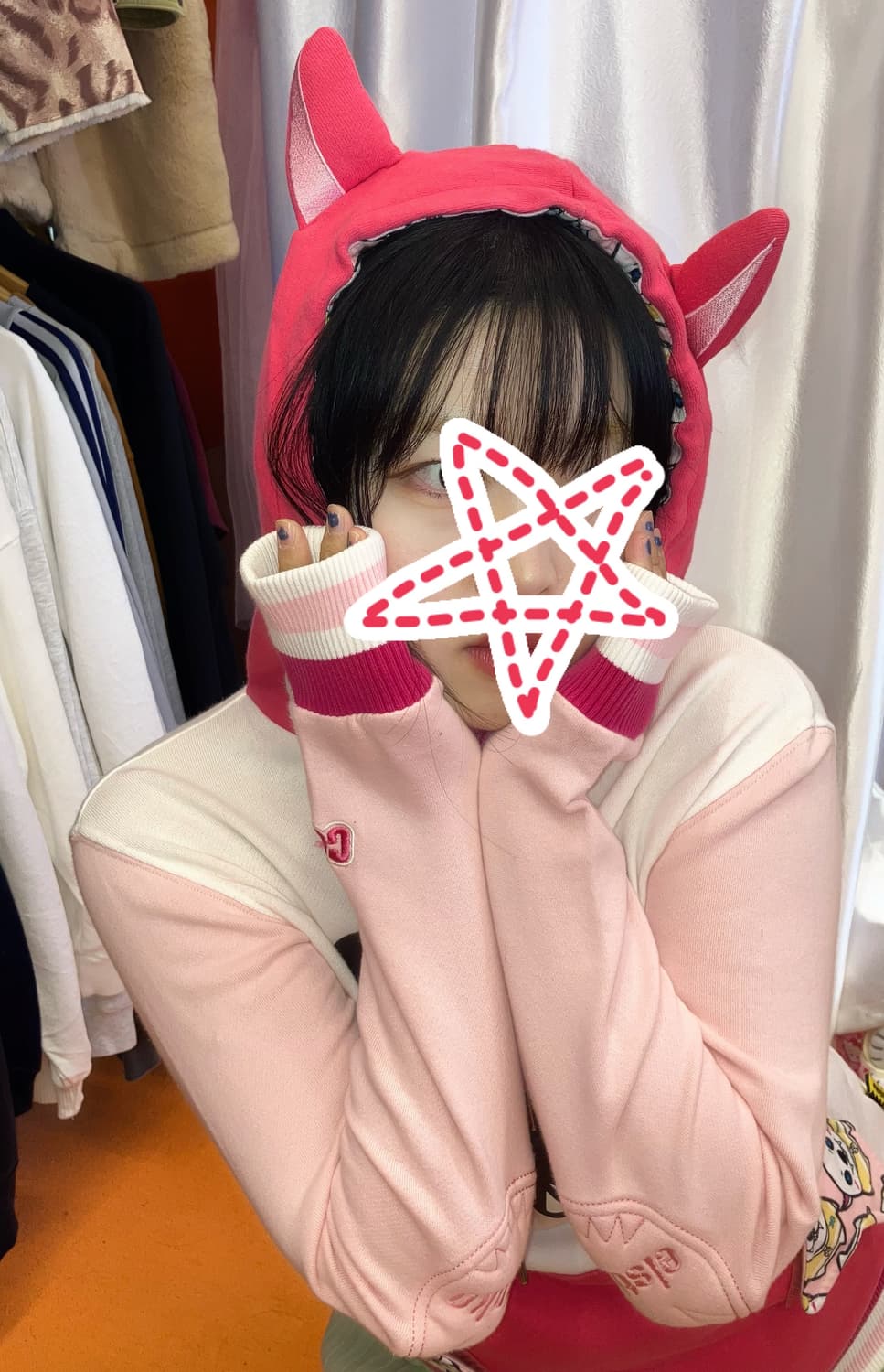 악마 강아지 후드 상품이미지3