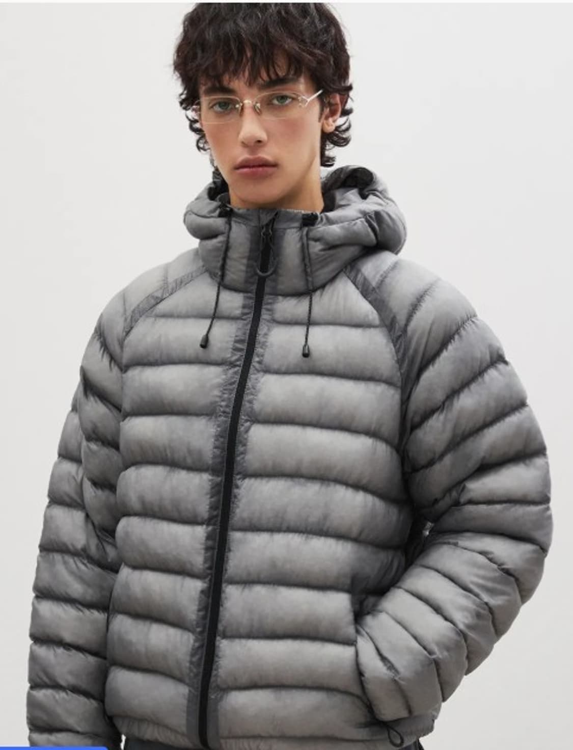 수아레 라이트 시어쉘 경량패딩 그레이 M새상품 상품이미지1