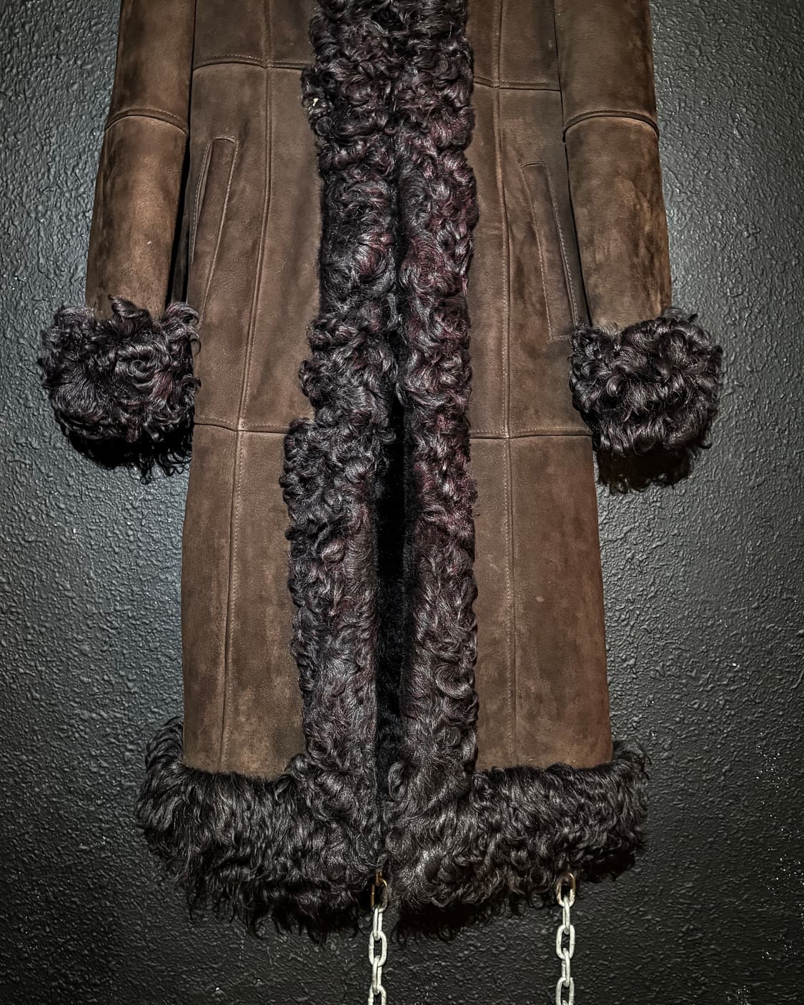 Lamb Fur Shearling Long Coat 상품이미지8