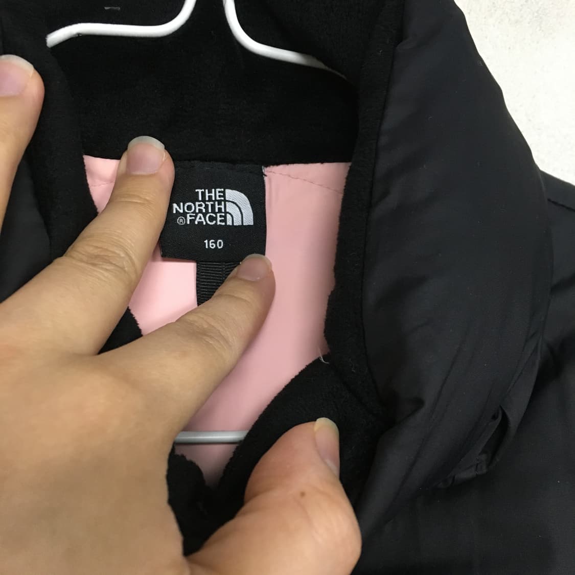 노스페이스 키즈 핑크 눕시 패딩 160 상품이미지3