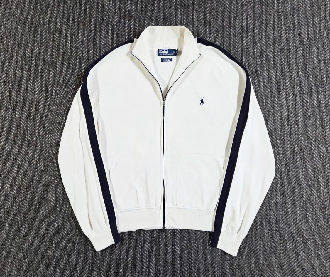폴로 랄프로렌 화이트 트랙탑 집업 자켓 상품이미지1