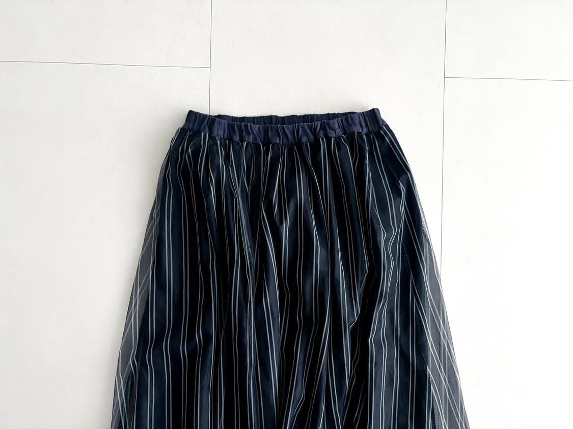 navy stripe tulle skirt 상품이미지4