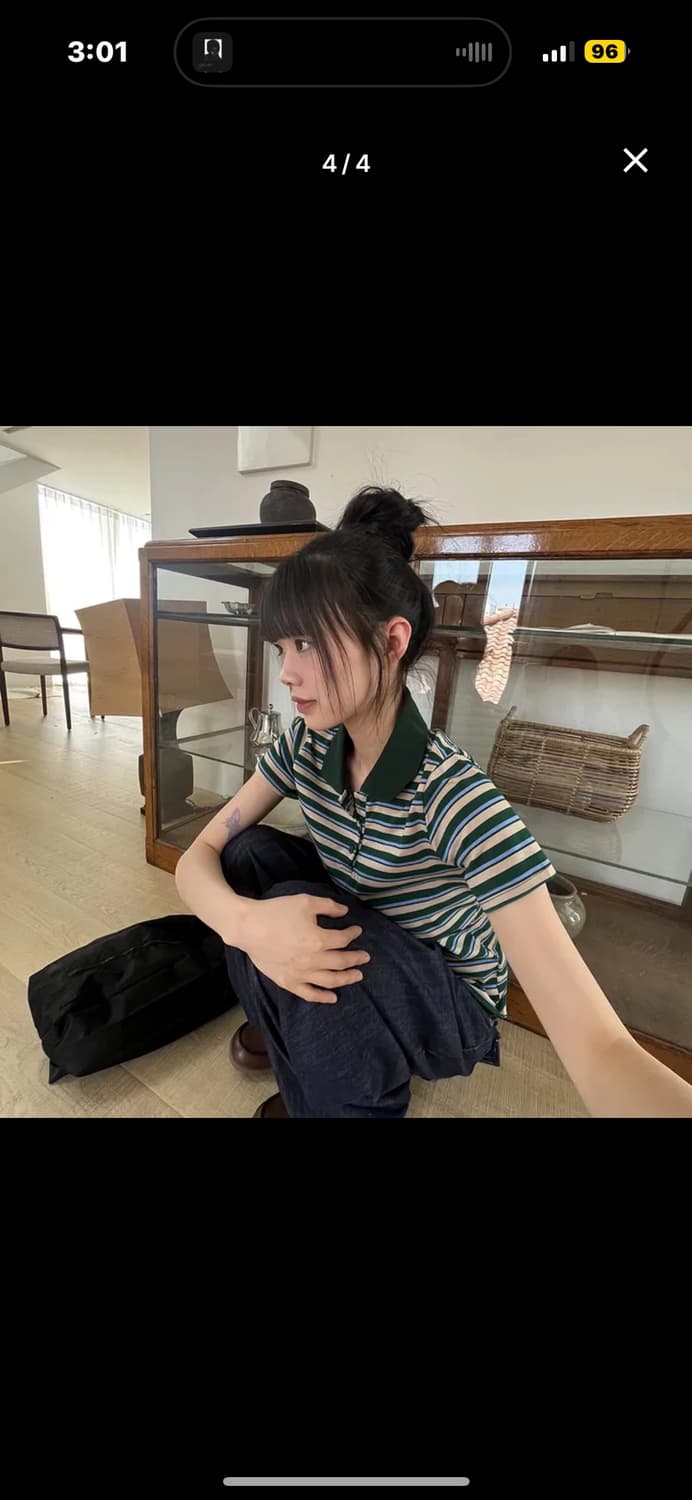 에이블리 카라 반팔티 상품이미지1