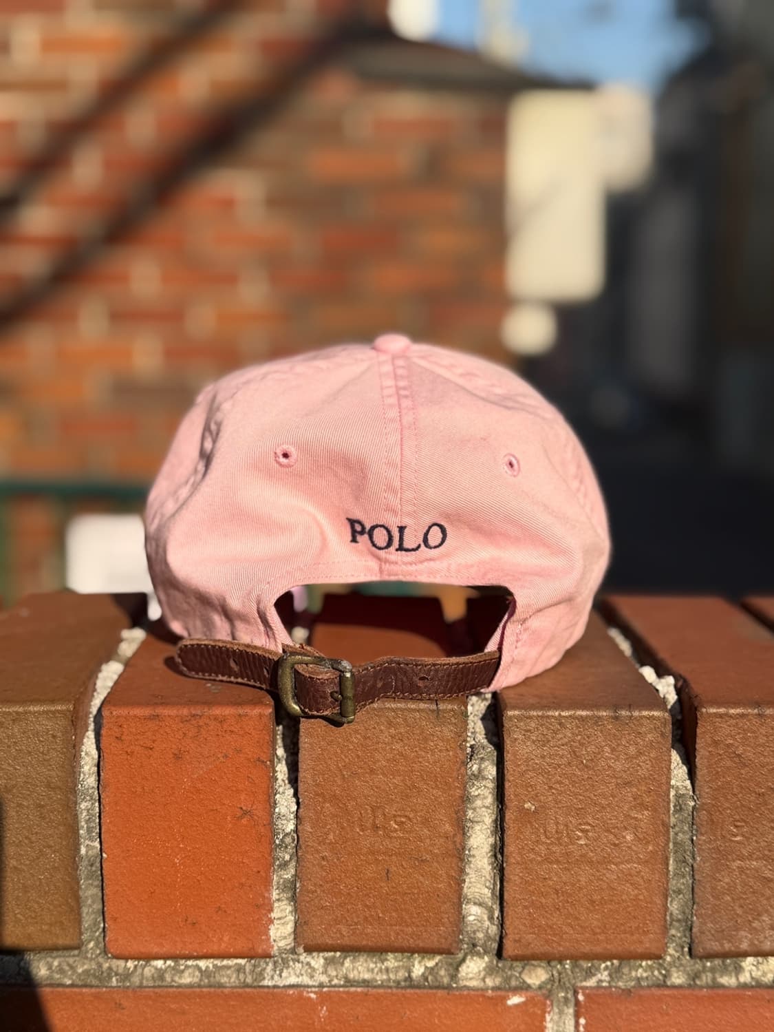 폴로 핑크 캡 상품이미지2
