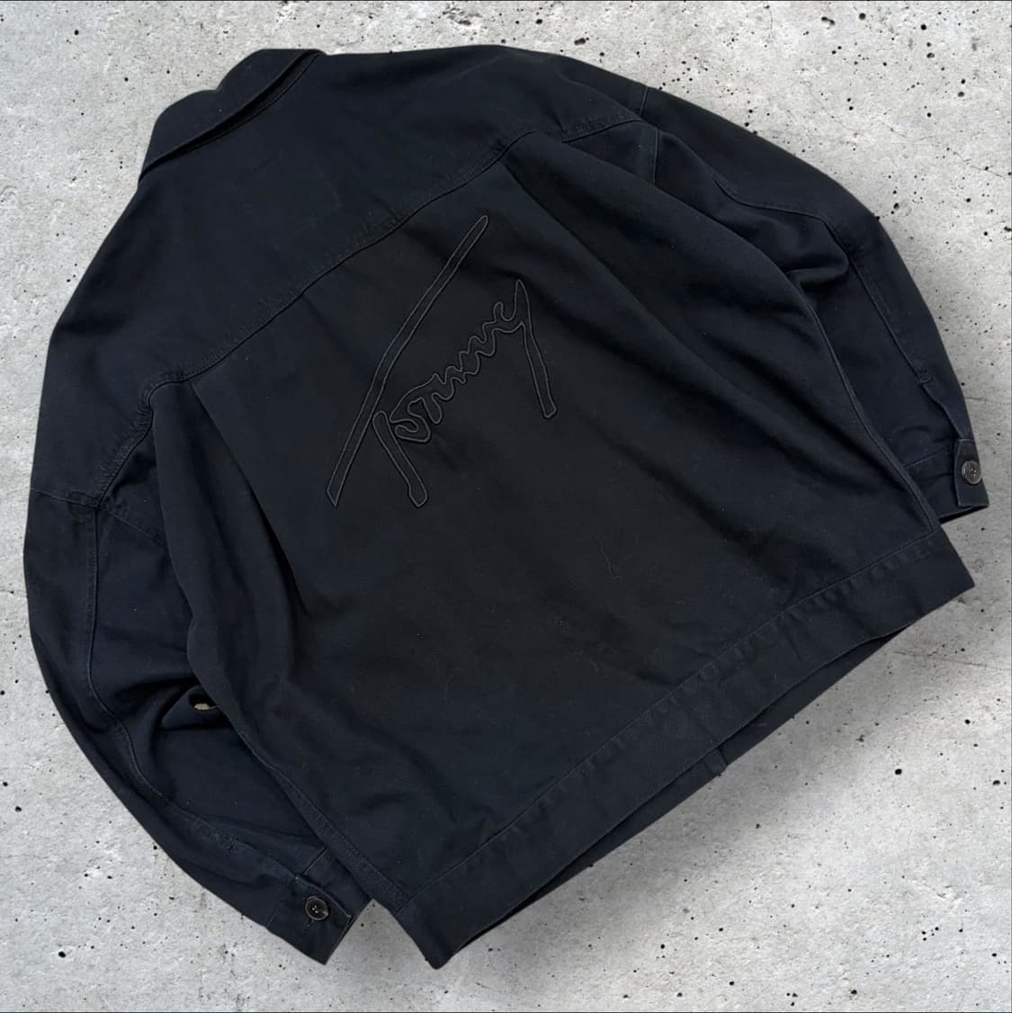 [S] 타미힐피거 타미진스 블랙 코튼 트러커 자켓 B859 상품이미지2