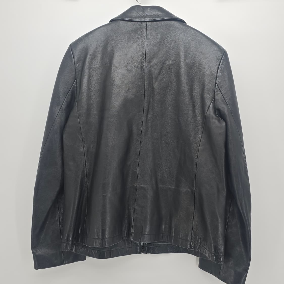 Avelino 블랙 가죽 자켓 상품이미지3