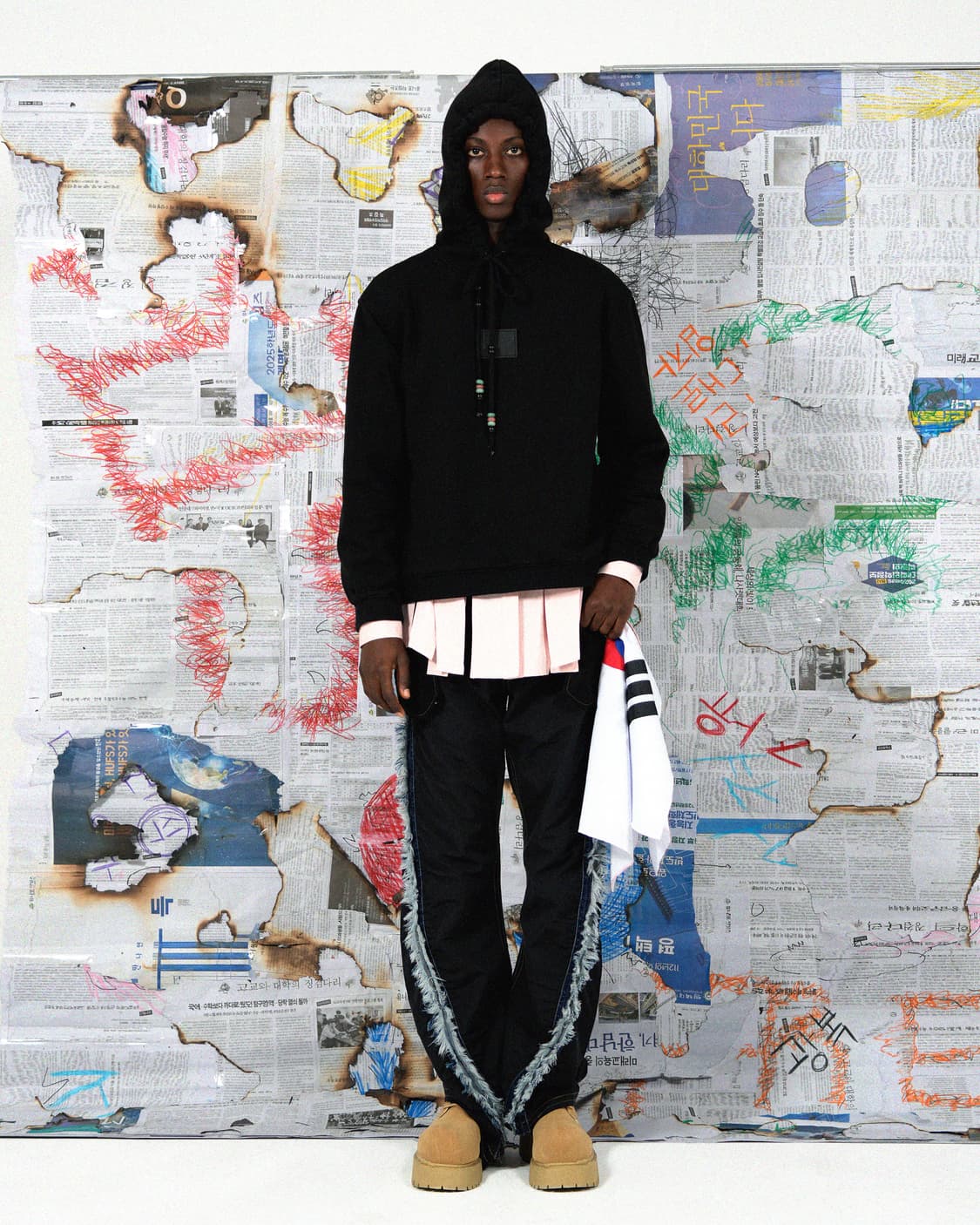 데님 나일론 트위스트 팬츠 상품이미지8