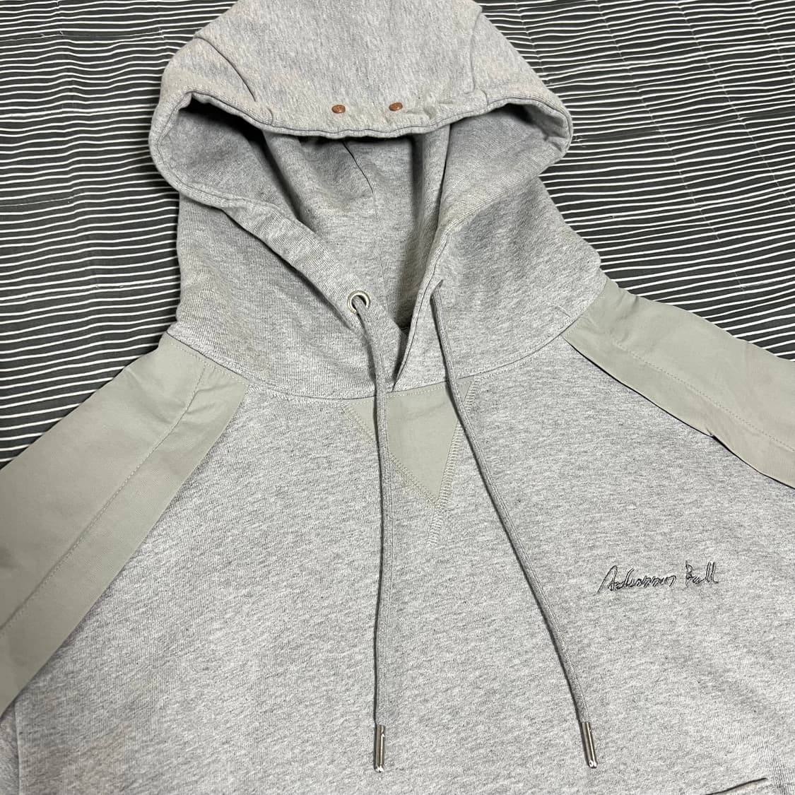 앤더슨벨 레글런 플래쉬 후디 그레이 M 상품이미지3