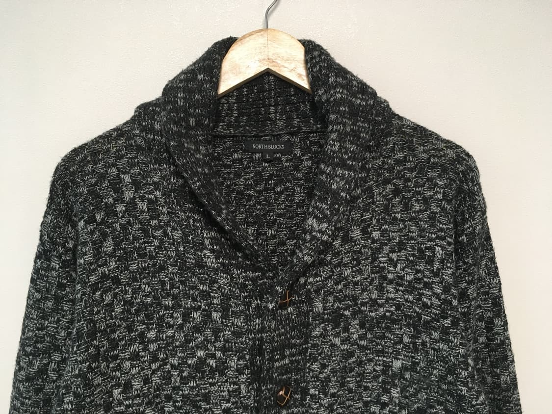 vintage shawl cardigan charcoal mix 상품이미지9