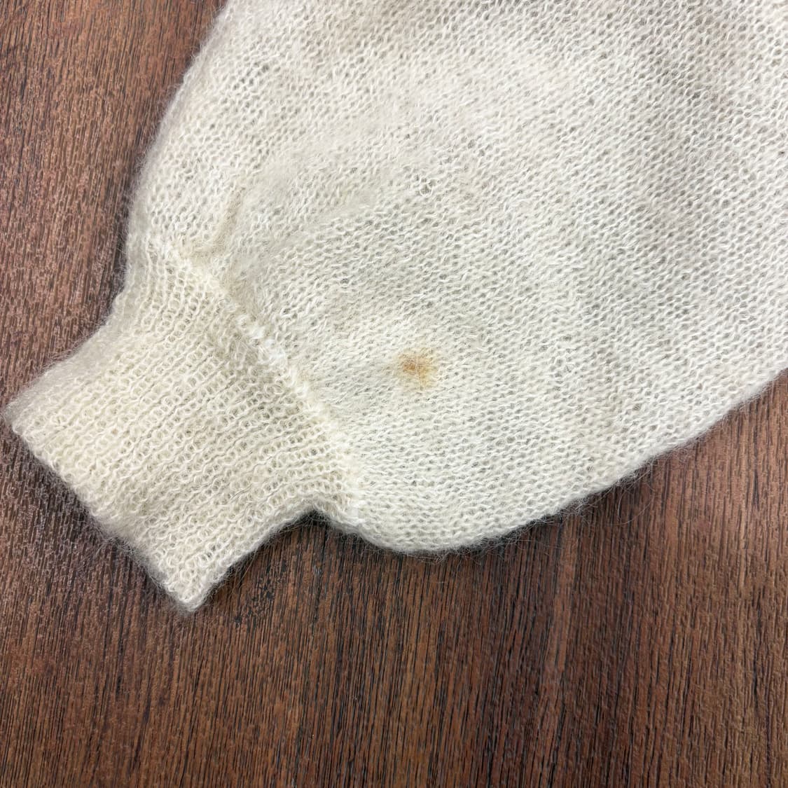 JPN 브이넥 긴팔 니트 가디건 기하학 패턴 버튼 디테일 아이보리 그레이 상품이미지10