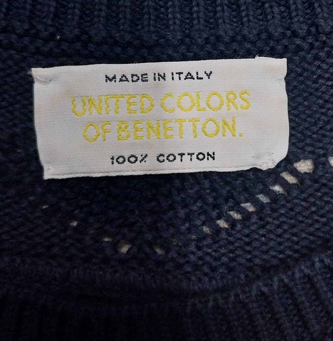 BENETTON 베네통 크롭 네이비 반팔니트 (55반까지) 상품이미지4