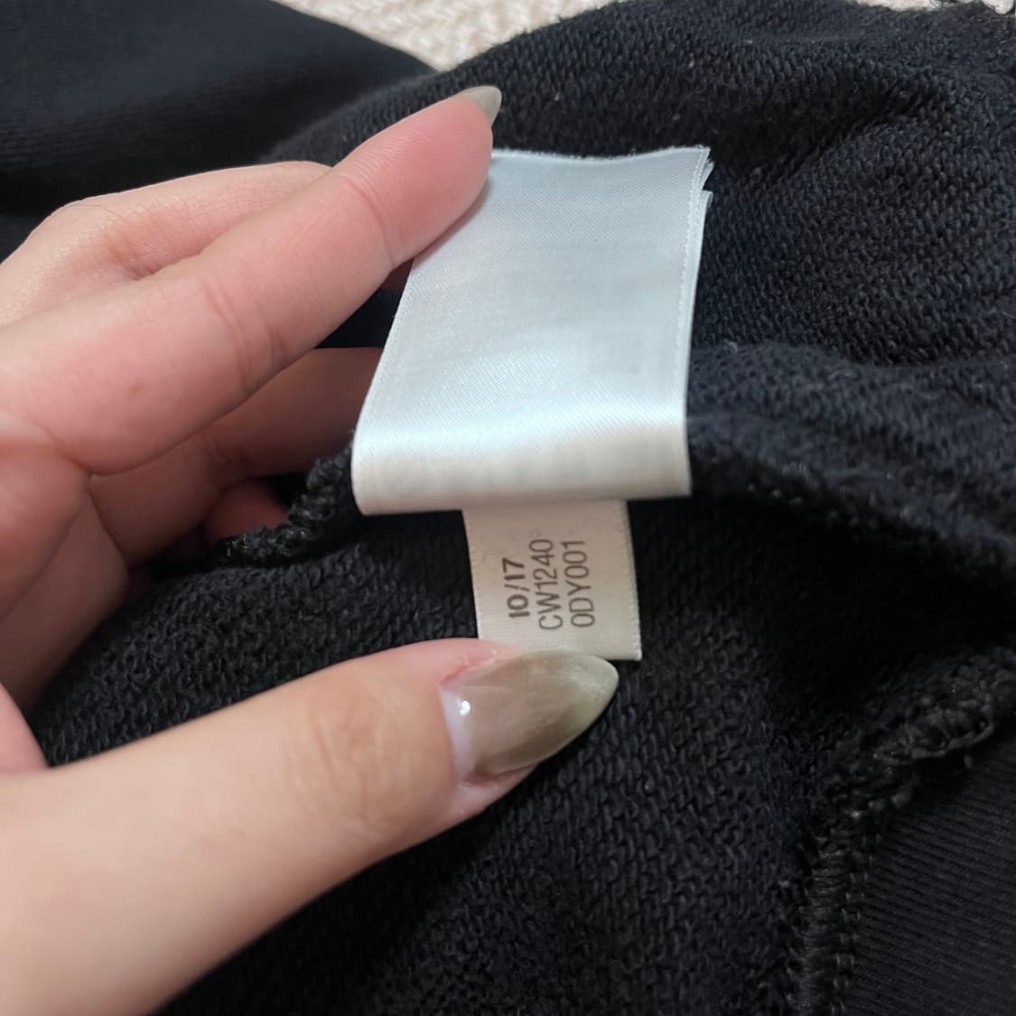 [정품] 아디다스 블랙 빅 트레포일 후드티 [ L ] 상품이미지5