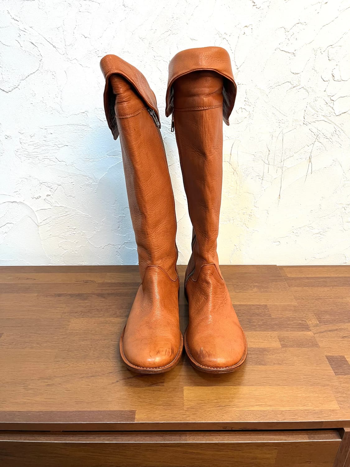 요지야마모토 지퍼 롱 레더 부츠 상품이미지2